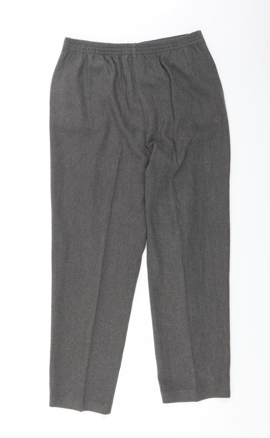 Womens UK Size 12 BM Regular Fit Grey Trousers