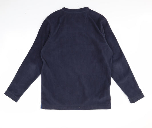 Easy Mens Blue Pullover Jumper Size S