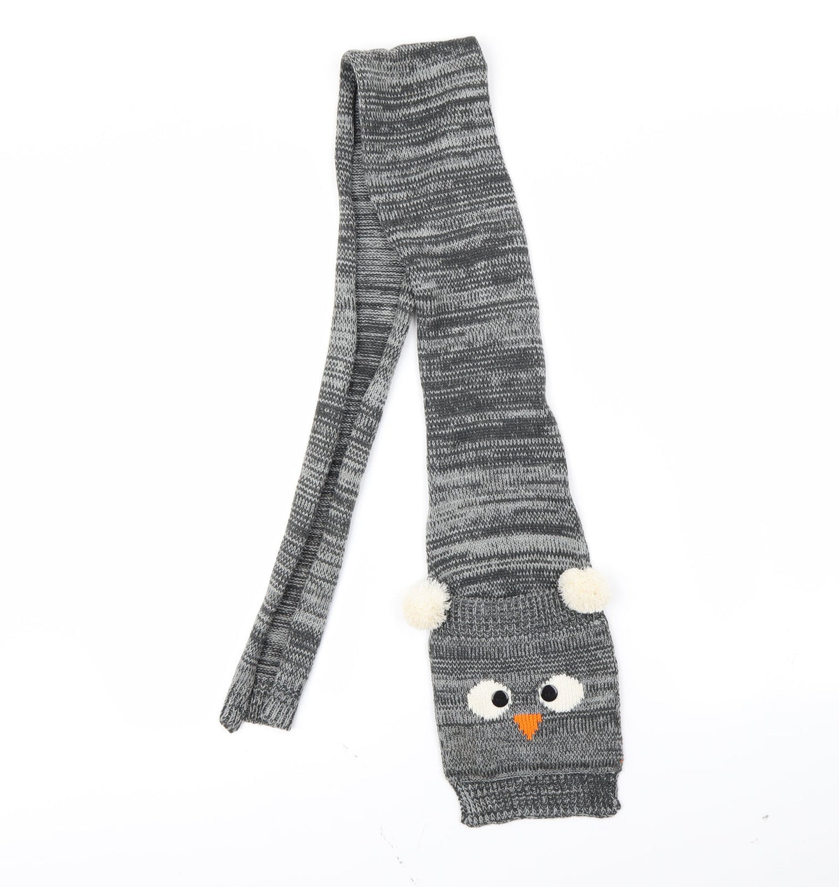 Preworn Boys Grey Striped Scarf One Size
