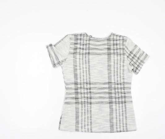 Womens UK Size 14 Pebble Bay Grey Basic Blouse