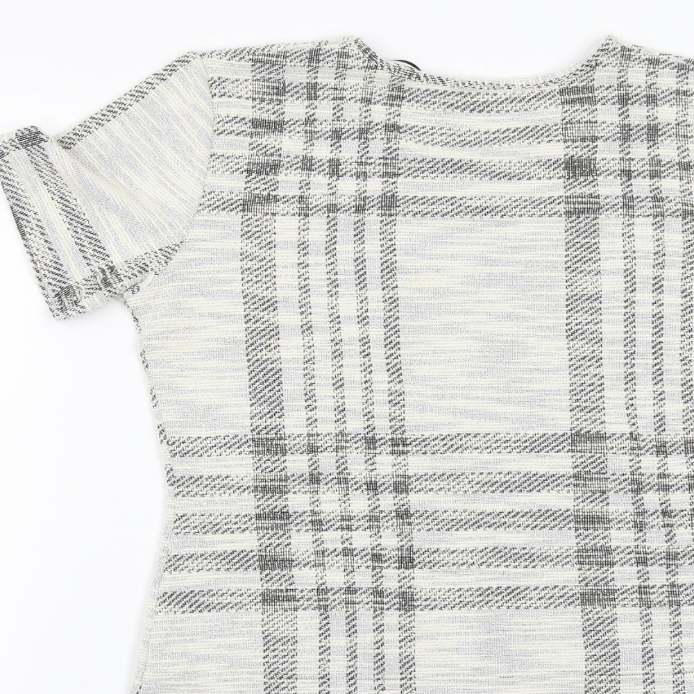 Womens UK Size 14 Pebble Bay Grey Basic Blouse