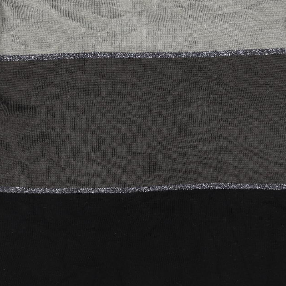 Carolyn Taylor Mens Grey Striped Pullover Jumper Size L