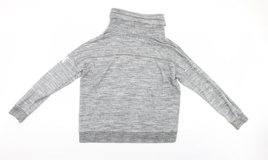 PINK Womens Grey Pullover Jumper Size M