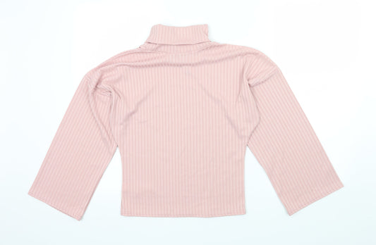 Nasty Gal Womens Pink Jersey Basic T-Shirt Size 6