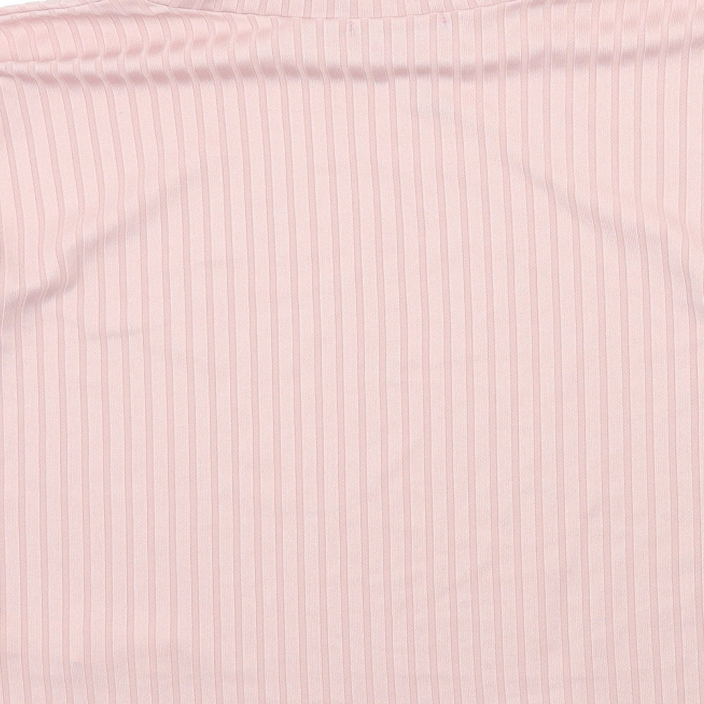 Womens UK Size 6 Nasty Gal Pink Basic T-Shirt