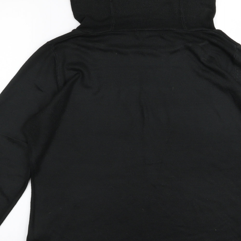 M&S Womens Black Basic T-Shirt Size 16