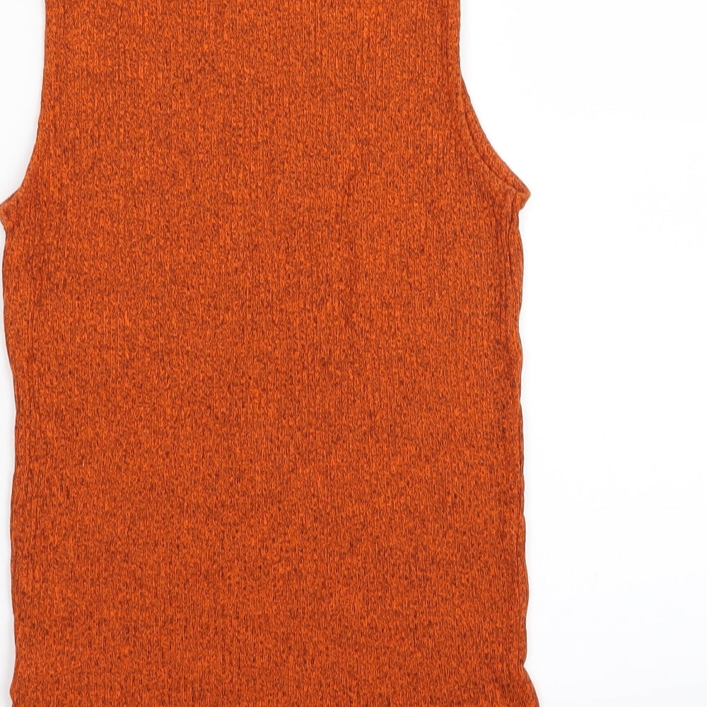 F&F Womens Orange Basic T-Shirt Size 8