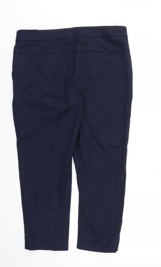 Womens UK Size 14 NEXT Regular Fit Blue Trousers