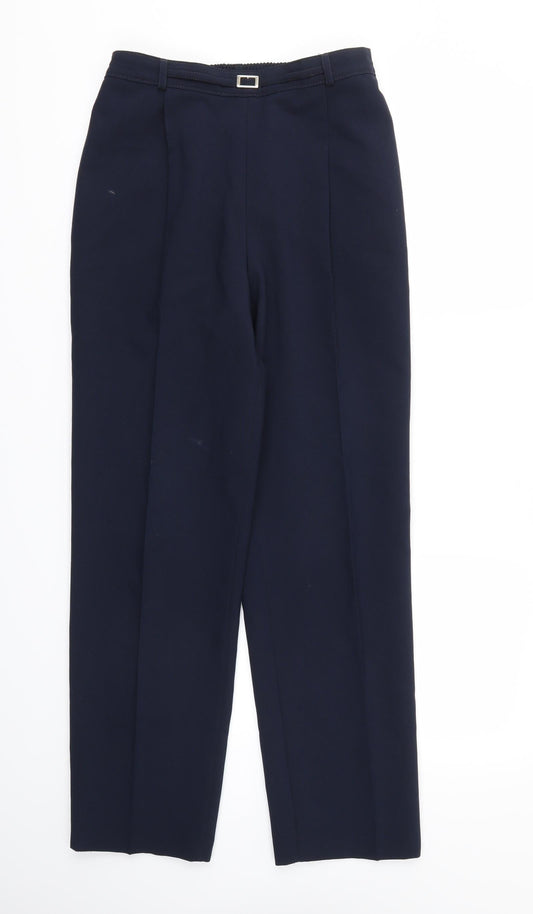 Womens UK Size 10 M&S Regular Fit Blue Trousers