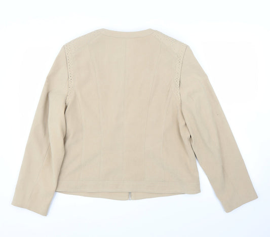Womens UK Size 14 Bonmarché Beige Jacket