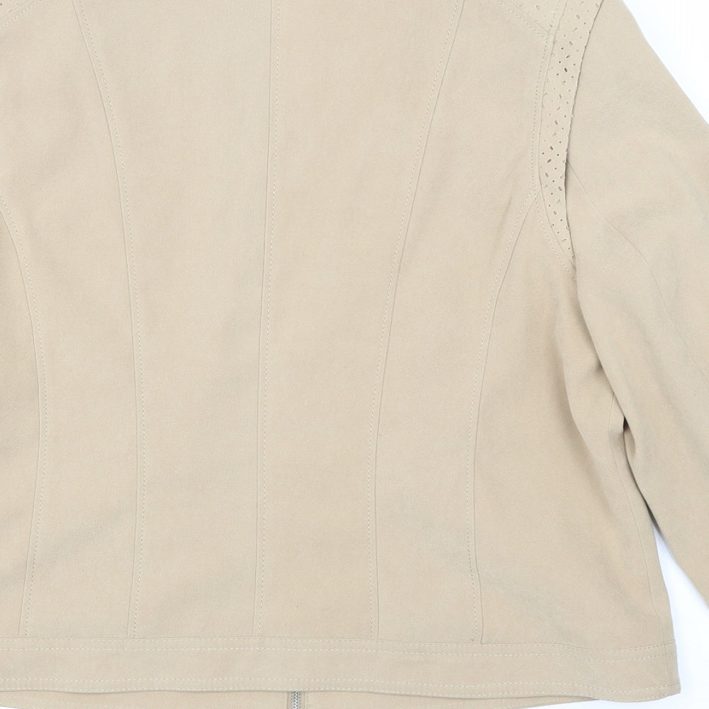 Womens UK Size 14 Bonmarché Beige Jacket