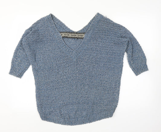 River Island Womens Blue Pullover Jumper Size 6