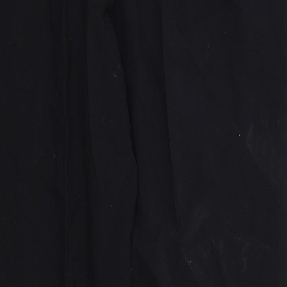 M&S Womens Black Trousers Size 12 L29 in