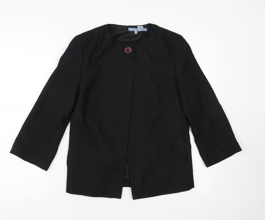 Womens UK Size M Zara Regular Black Suit Jacket