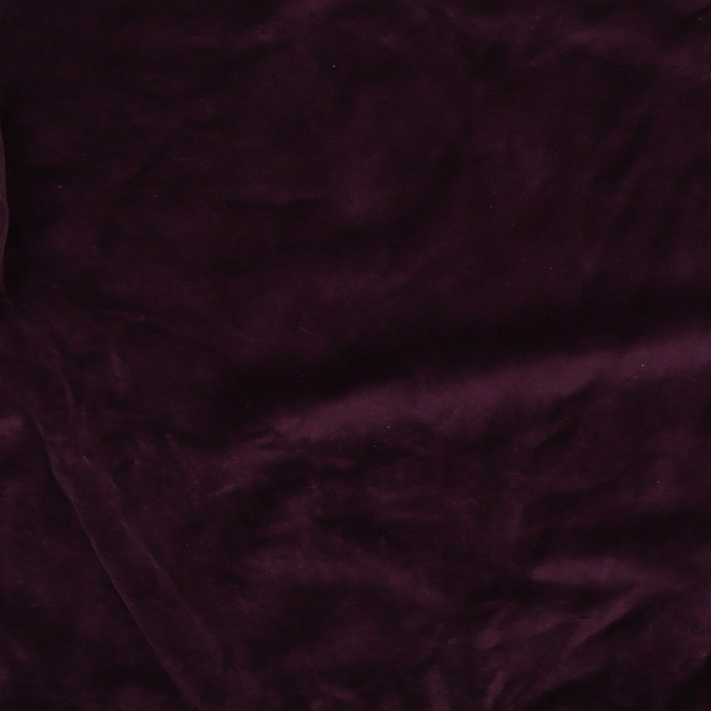 NEXT Girls Purple Velour Pullover Sweatshirt Size 12 Years