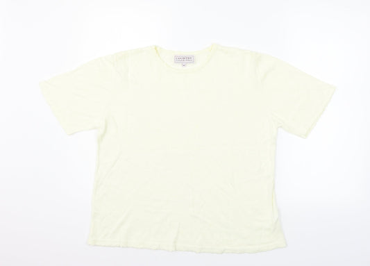 Womens UK Size M COUNTRY COLLECTION Beige Basic Polo