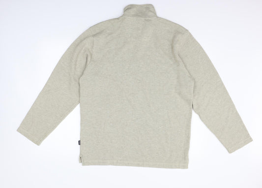 Maine Mens Beige Pullover Jumper Size S