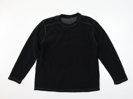 Mens UK Size L Active Black Pullover Jumper