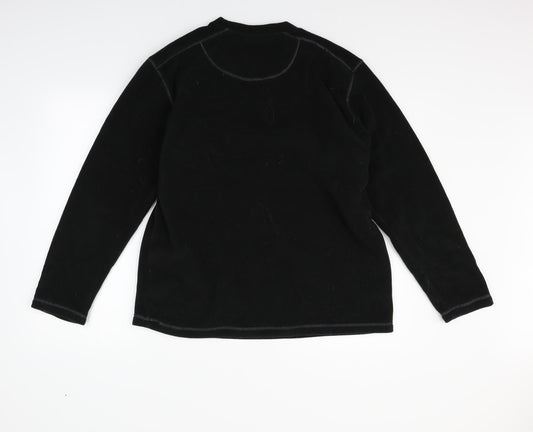 Active Mens Black Pullover Jumper Size L