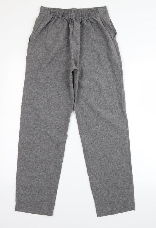 Womens UK Size 12 Emma Collection Regular Fit Dress Pants Grey Trousers