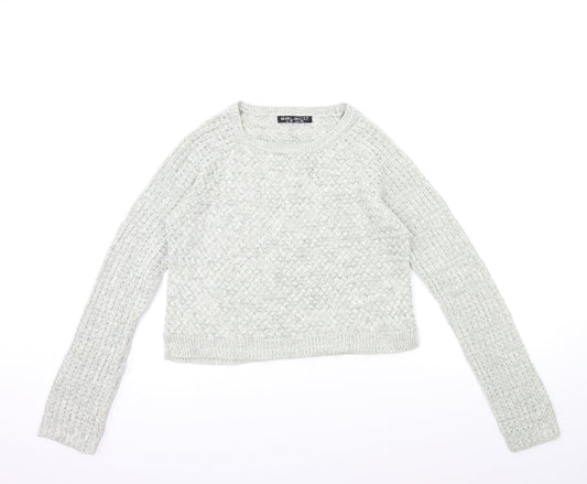 Select Womens Grey Knit Pullover Jumper Size 12