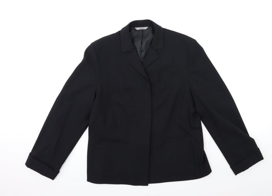 Womens UK Size 14 Marks and Spencer Regular Black Suit Jacket