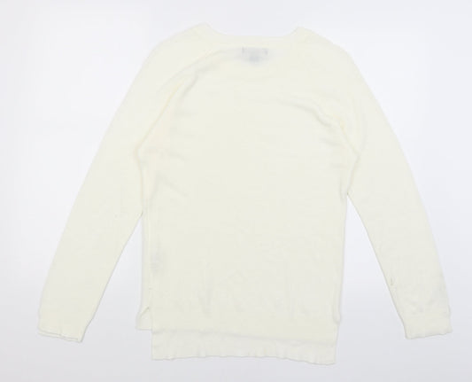 Atmosphere Womens White Pullover Jumper Size 14