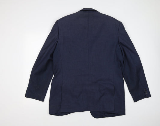 Mens UK Size 44 Simon Taylor Regular Blue Suit Jacket