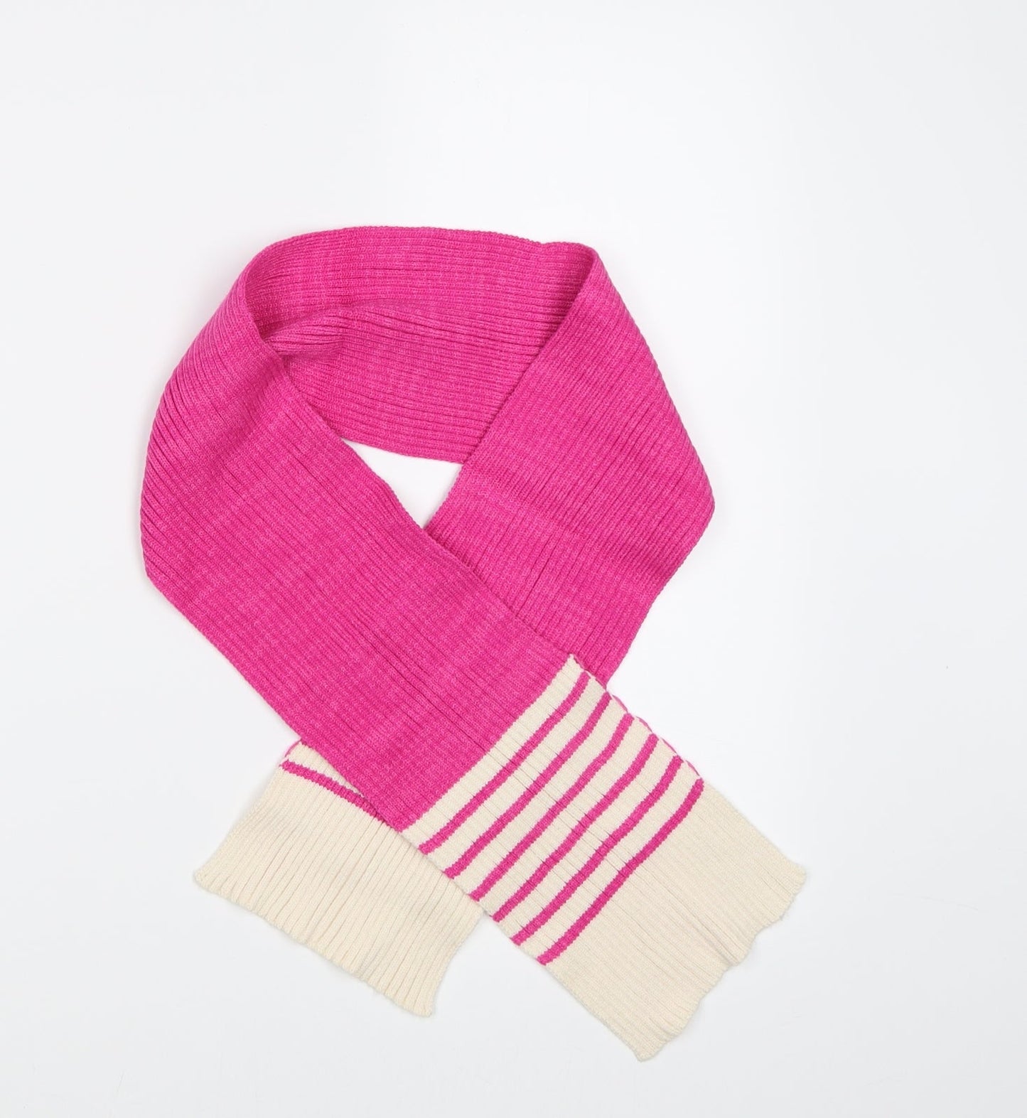 George Girls Pink Striped Scarf Scarves & Wraps One Size - size 4 -8