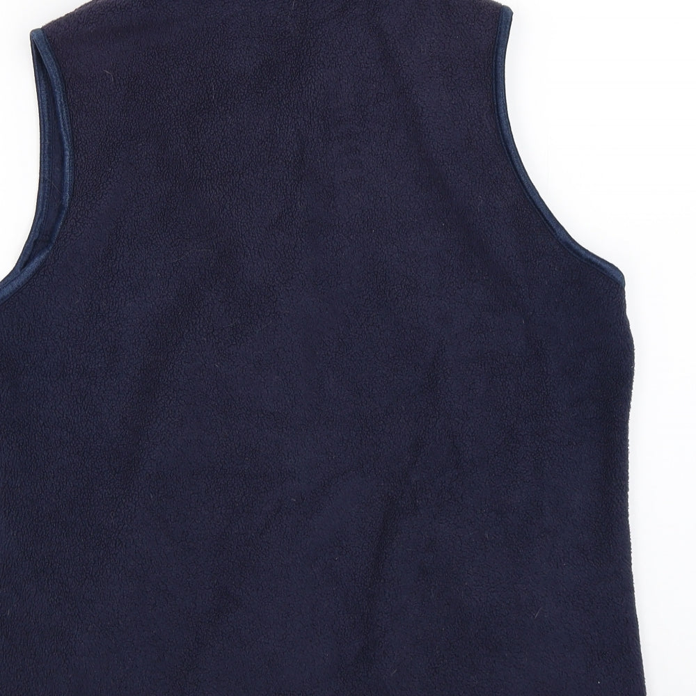 PARA Womens Blue Gilet Poncho Size M