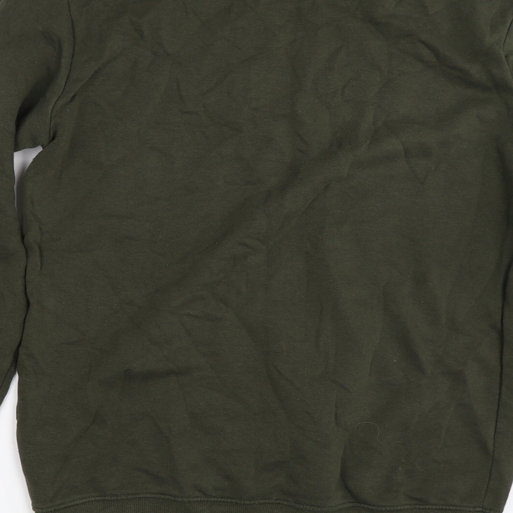 Womens UK Size XS Divided by H&M Green Pullover Sweatshirt