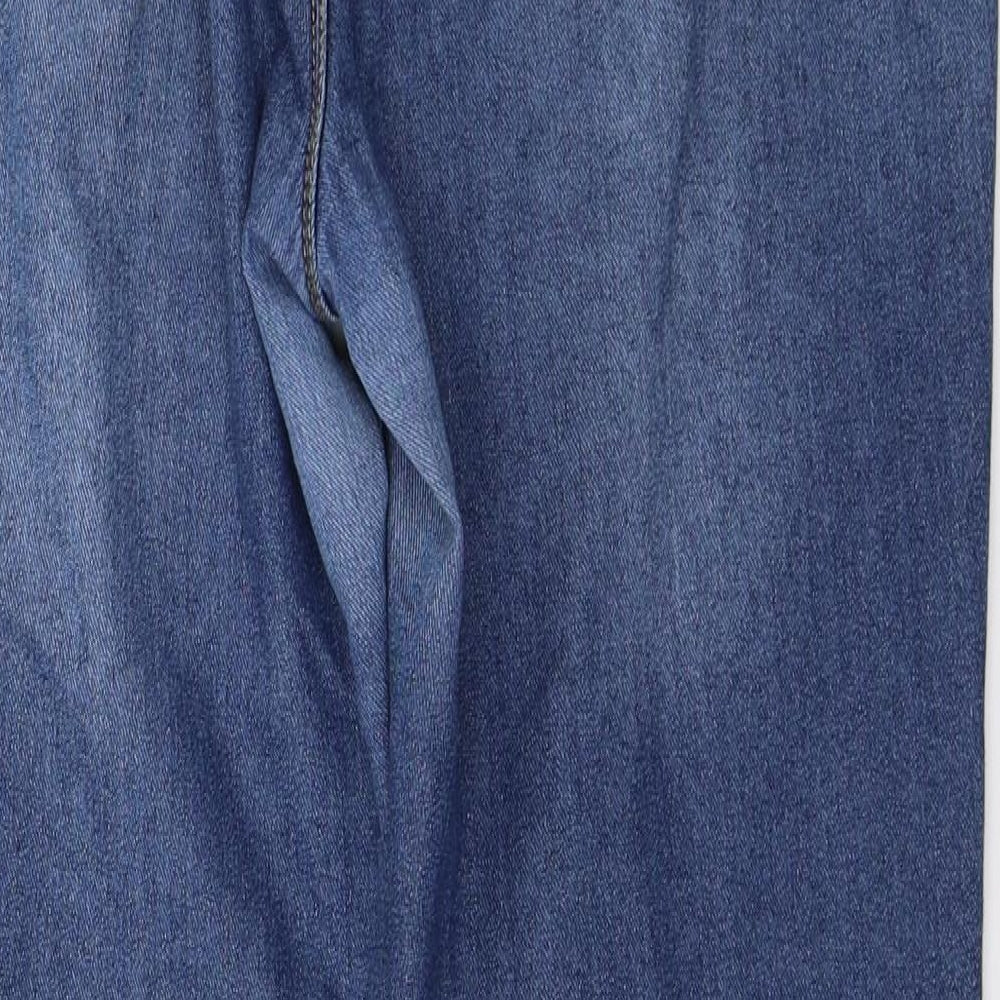 Lwie Womens Blue Denim Straight Jeans Size 10 L30 in
