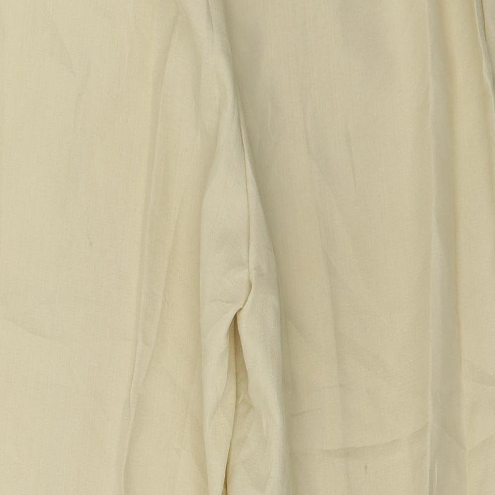 Trevira Womens Yellow Trousers Size 34 in L26 in