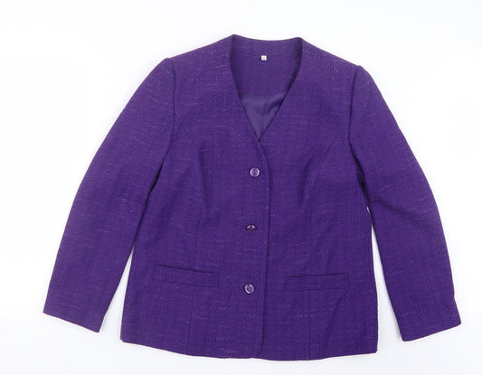 Womens UK Size 14 EWM Purple Jacket