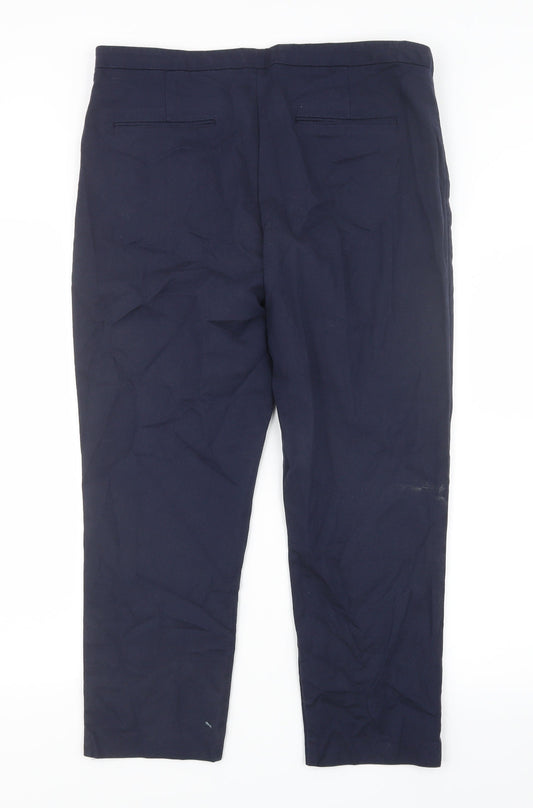 F&F Womens Blue Trousers Size 16 L23 in