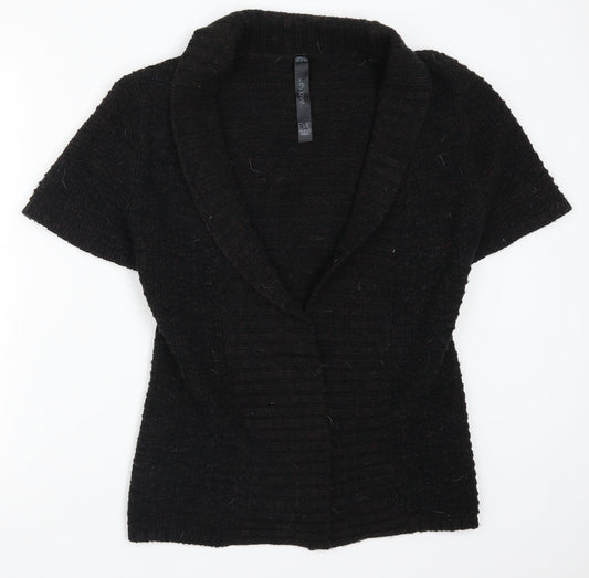 Evie Womens Brown Knit Cardigan Jumper Size 6