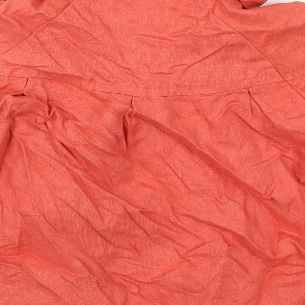Brand and care label for Atmosphere women’s red jacket, size UK 8
