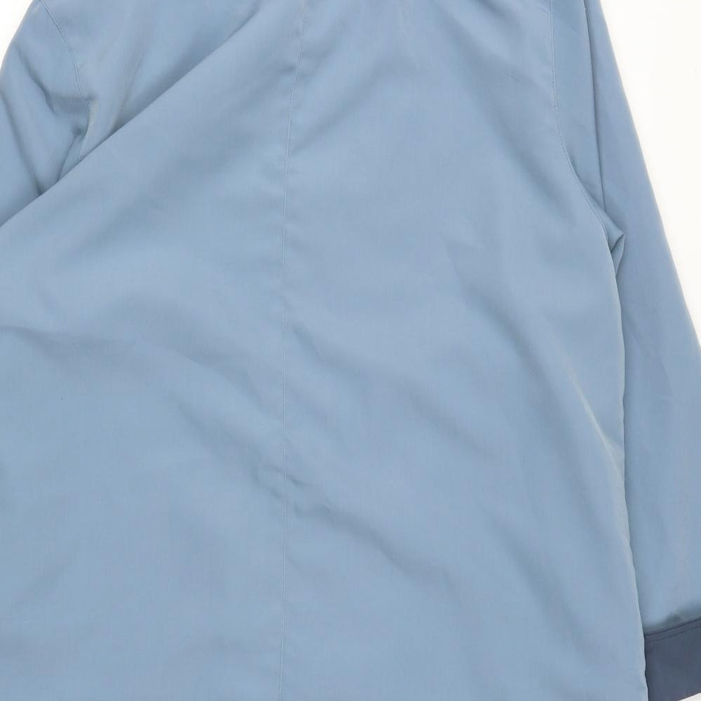 Womens UK Size 14 EWM Blue Overcoat