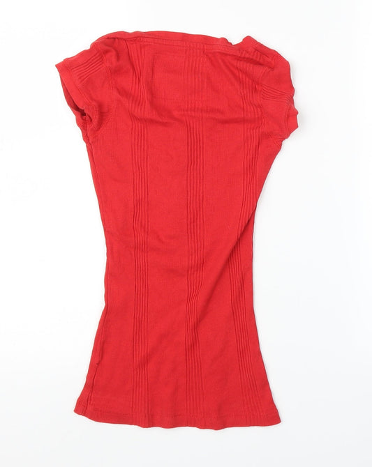 Primark Womens Red Tunic T-Shirt Size XS