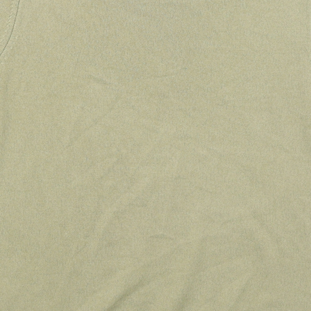 M&S Womens Green Basic T-Shirt Size 14