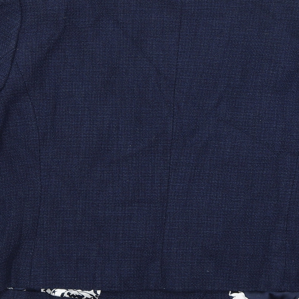 Womens UK Size 16 AMARANTO Regular Blue Blazer