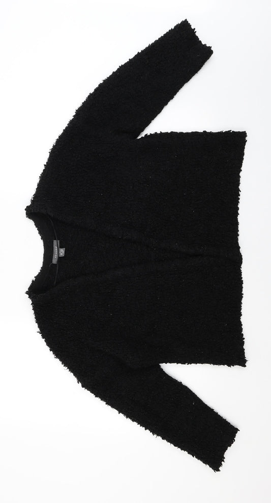 Primark Womens Black Wrap Jumper Size 12