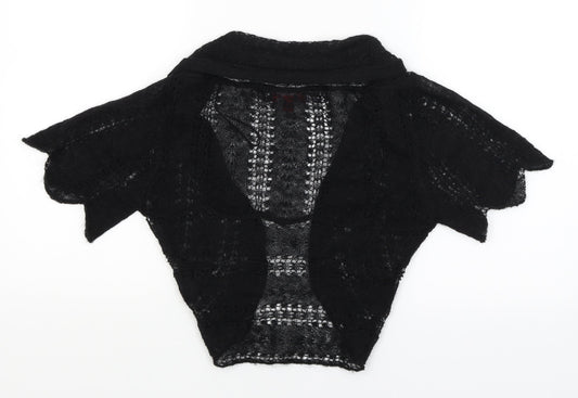 Monsoon Womens Black Wrap Jumper Size S