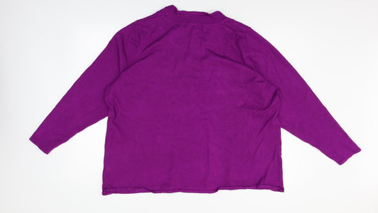 Sky Design Womens Purple Pullover Jumper Size XL
