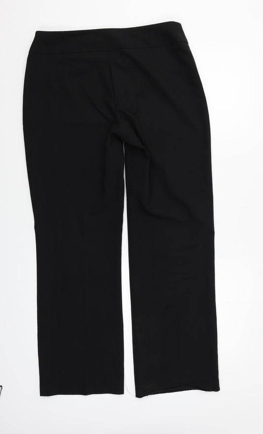 George Womens Black Trousers Size 12 L27 in