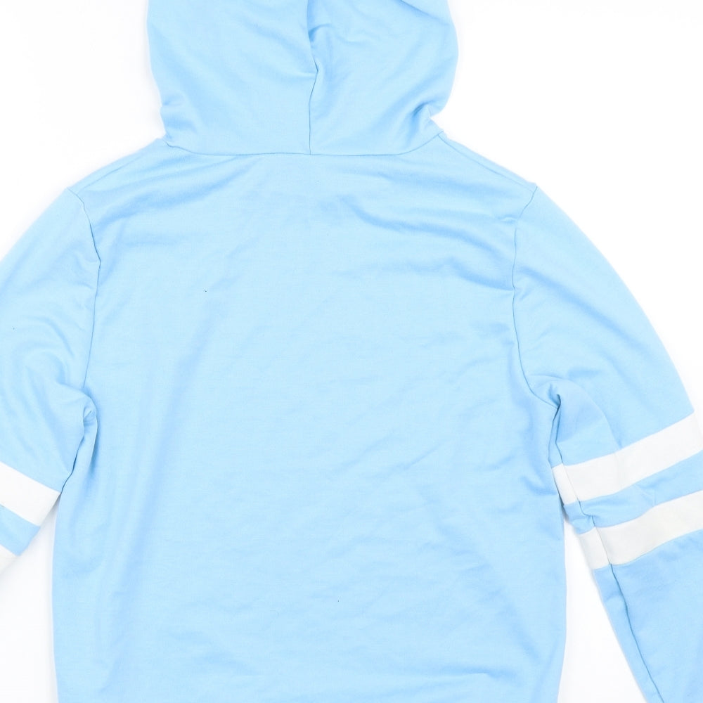 Womens Blue Pullover Hoodie Size S