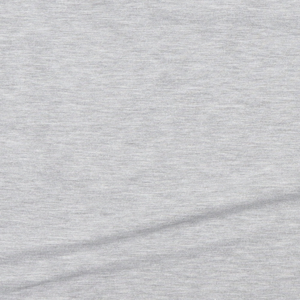 Brand and care label for Atmosphere women’s grey pullover sweatshirt size 2xs