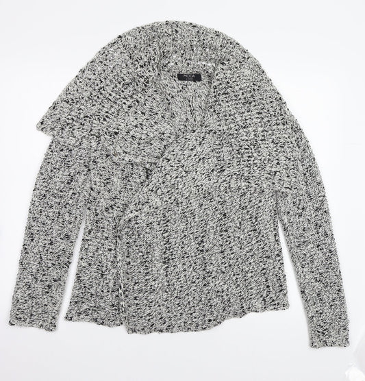 Moda Womens Grey Cardigan Jumper Size 14
