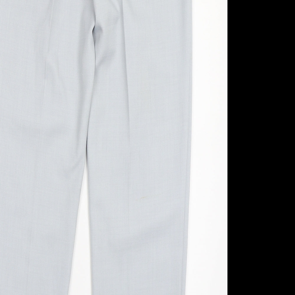 Womens UK Size 10 Marks and Spencer Regular Fit Blue Trousers