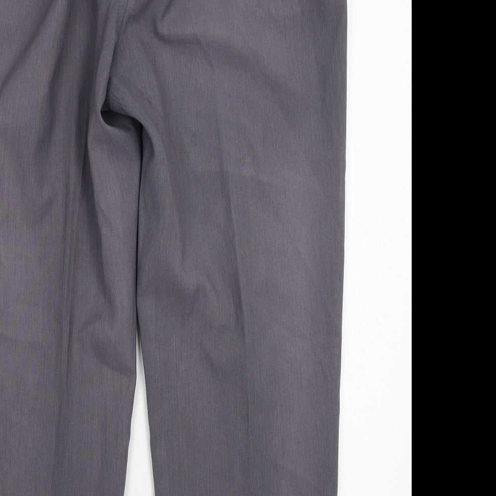 Alia Womens Grey Trousers Size 38 L26 in